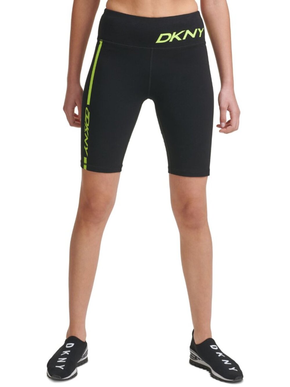 DKNY Womens Sport High-Waist Bike Shorts